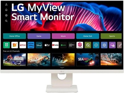 LG MyView 27SR73U 27'' 16:9 4K Ultra HD USB-C IPS LCD HDR Smart Monitor with WebO