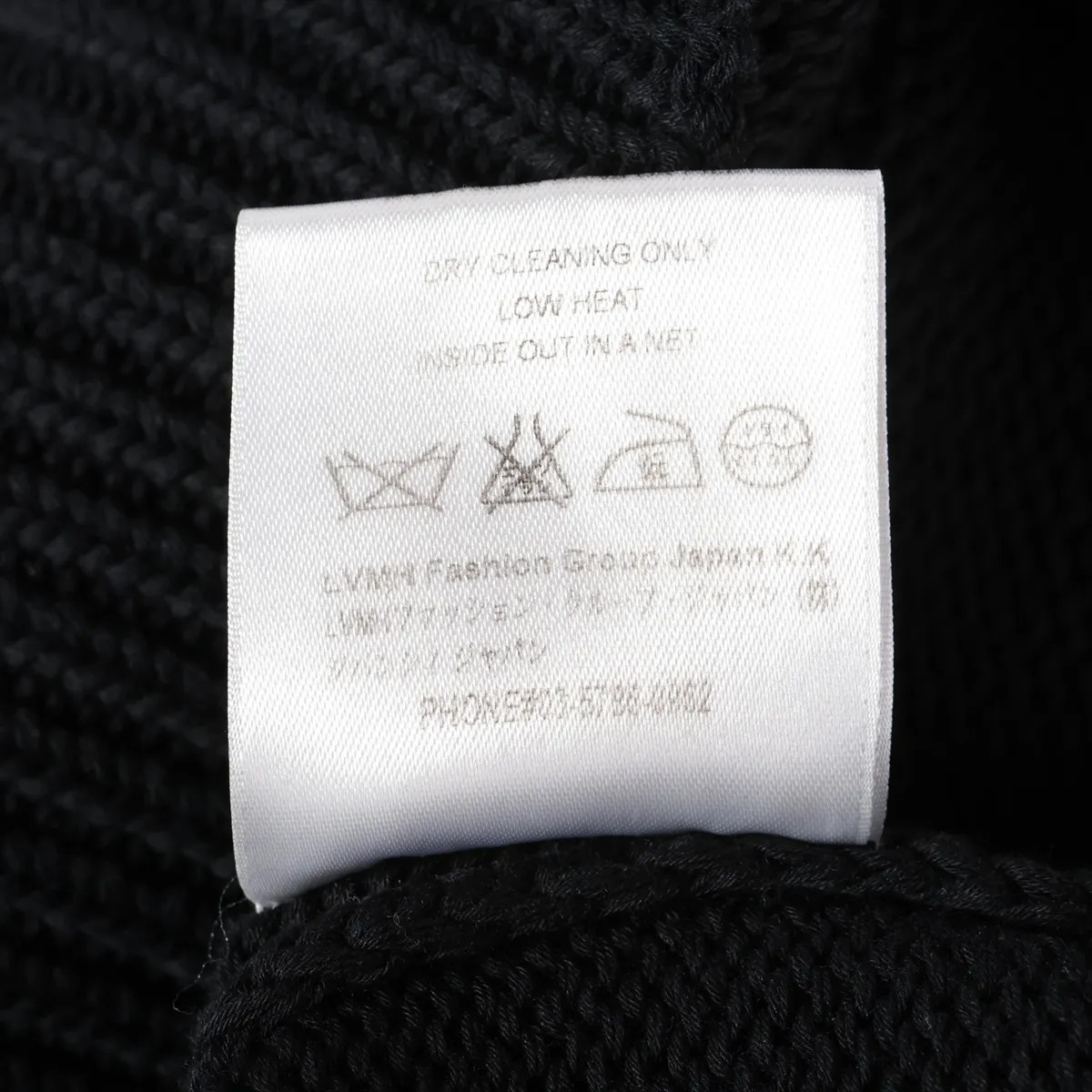 Givenchy Cotton Knit S Ladies' Black × White  17Y 7899 557 Damage processing The thumbnail 5