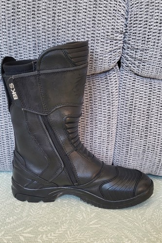 BKS Storm WP Motorbike Motorcycle Leather Boots Size 9 EU 44 Waterproof - Picture 7 of 13