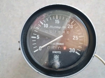 orig. VDO Marine Sumlog electronic, Knoten Tacho Boot Bootstacho vintage Retro
