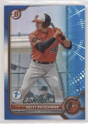 2022 Bowman 1st Edition Blue Foil 60/150 Adley Rutschman #BPPF-29 04hd