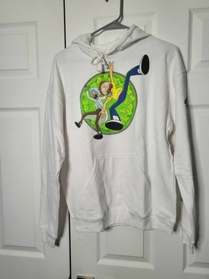 Rue 21 Rick And Morty Graphic White Size Medium Pullover Hoodie| Fast Shipping