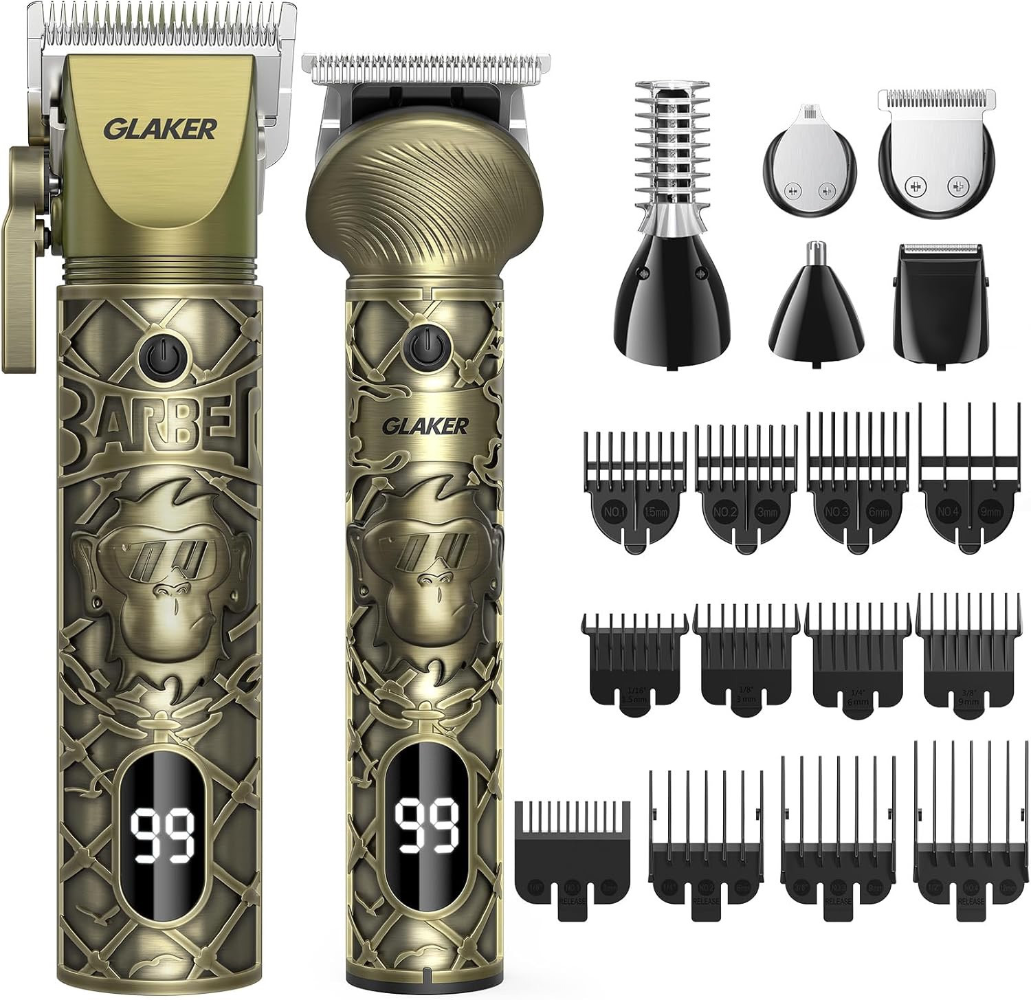 Set Rasoio Elettrico e Rifinitore Professionale 2 Pezzi Multiuso - 1
