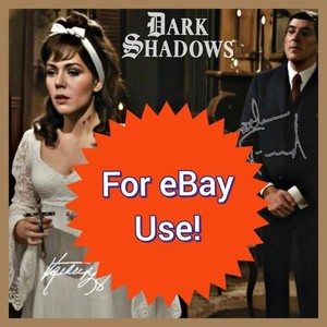 Oak Pop Art Dark Shadows Kathryn Leigh Scott Jonathan Frid Facsimile Signatures 