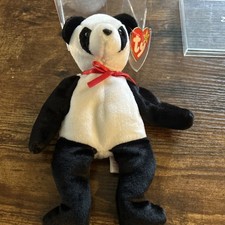 Ty Beanie Baby Fortune the Panda Bear 1997/1998 - with case