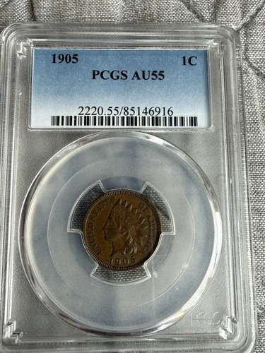 1905 Indian Head Cent PCGS AU55