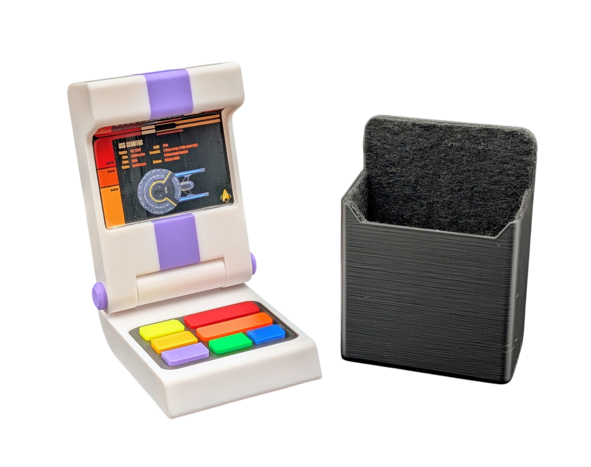Star Trek Lower Decks Tricorder Prop - T-88 Purple Stripe - 3D
