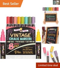 Fun Dry Erase Chalk Markers - 8 Multicolor Liquid Pens for Kids' Creativity