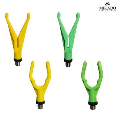 Mikado Rutenauflage 7033 7034 grün gelb Angelzubehör Karpfenangeln Rod Rest