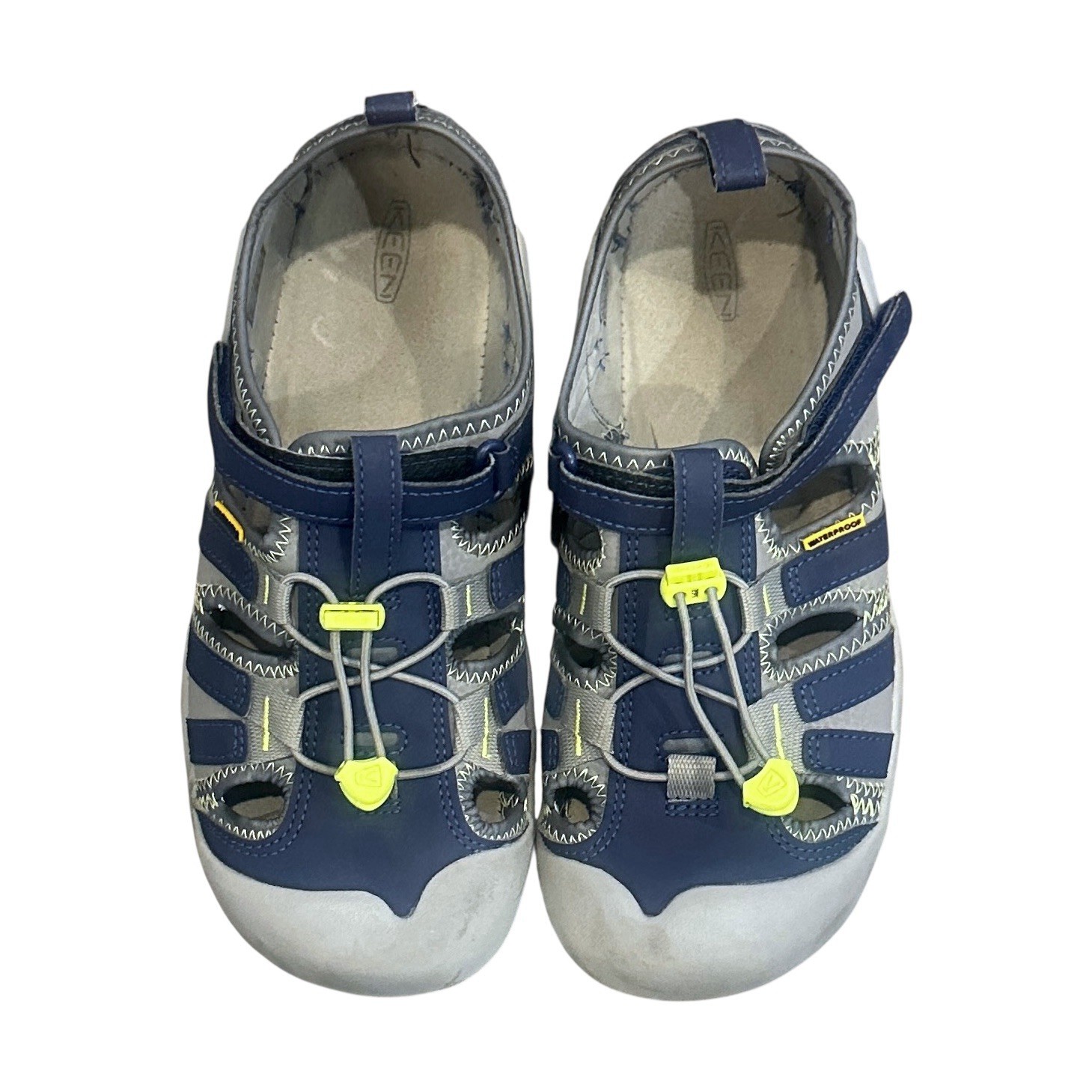 Keen Knotch Creek Sandalo Punta Chiusa Scarpe Acqua Acciaio Grigio Blu Youth 6 1026153