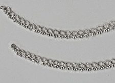 Solid Silver Anklets Pure Silver Anklets Payal Pair India. Jewelry Patteelu