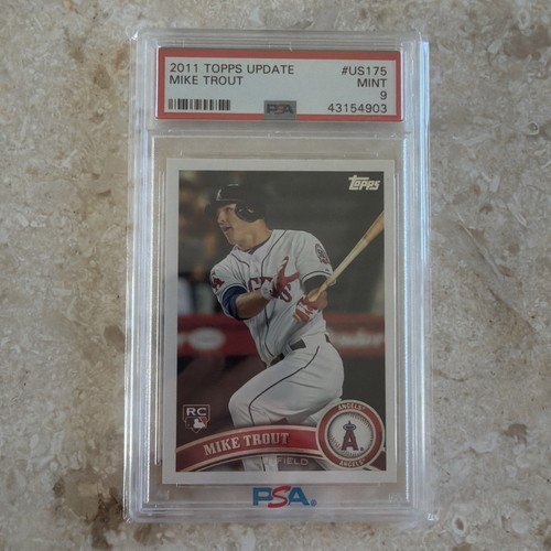 2011 Topps Update Series Mike Trout Rookie RC #US175 PSA 9 Mint Angels