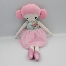 Doudou poupée chiffon rose bleu blanc ZEEMAN - 25004