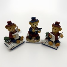 2-Patriotic Independence  4th Of July Day Teddy Bear Figurine Red White Blue