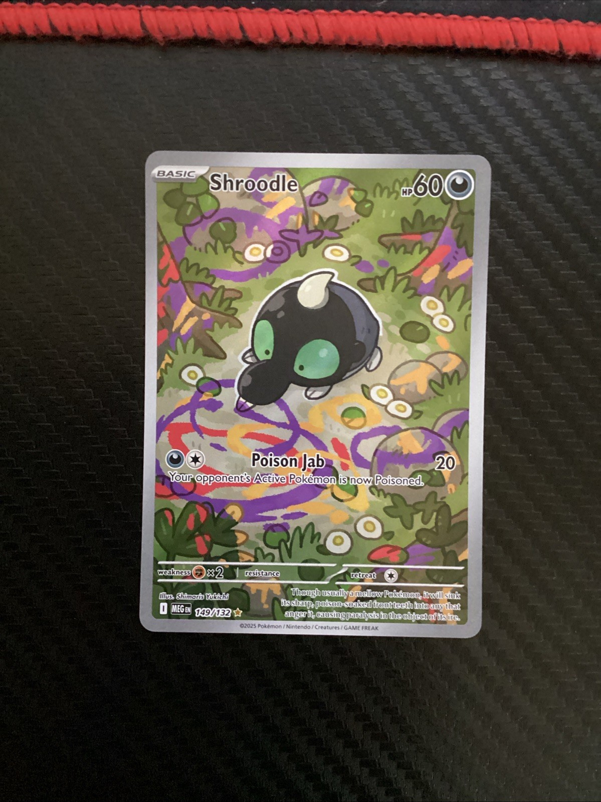 Shroodle 149/132 Mega Evolution Holo Illustration Rare Pokémon TCG NM