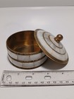 Brass Royal Mother of Pearl Trinket Box 2 Layer Jewelry Women Accesories *Read