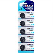 PK Cell CR2032-5B 3.0V Lithium Manganese Dioxide Battery Pack of 5