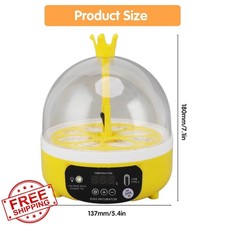 Tissting 4 Egg Mini Incubator Auto Temp Humidity Control