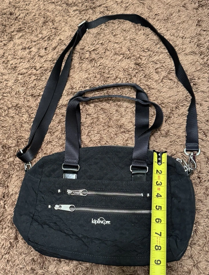 Bolso Bandolera/Hombro Acolchado Negro Kipling HB7065-085 - Excelente Estado Foto 4 de 4