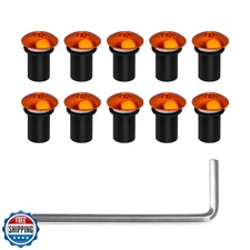 10PCS Motorcycle Windshield Bolts Screws Kit, Aluminum Alloy Motorbike Windsc