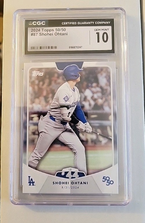 Topps 2024 Topps 50/50 Shohei Ohtani #87 Graded Los Angeles Dodgers MLB