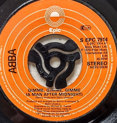 ABBA Gimme! Gimme! Gimme! (A Man After Midnight) 7'' Single 1979 Epic, Ex