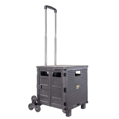 dbest products Quik Cart Elite Stair Climber Wheeled Rolling Crate Teacher Ut...