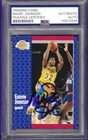 MAGIC JOHNSON LAKERS SIGNED 1991/92 FLEER CARD #100 PSA DNA 
