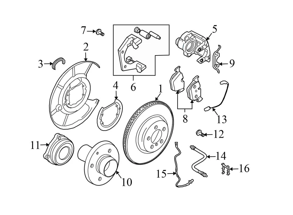 Pinza de freno trasera derecha BMW ALPINA B7 2007-2008 6753680 Foto 4 de 4