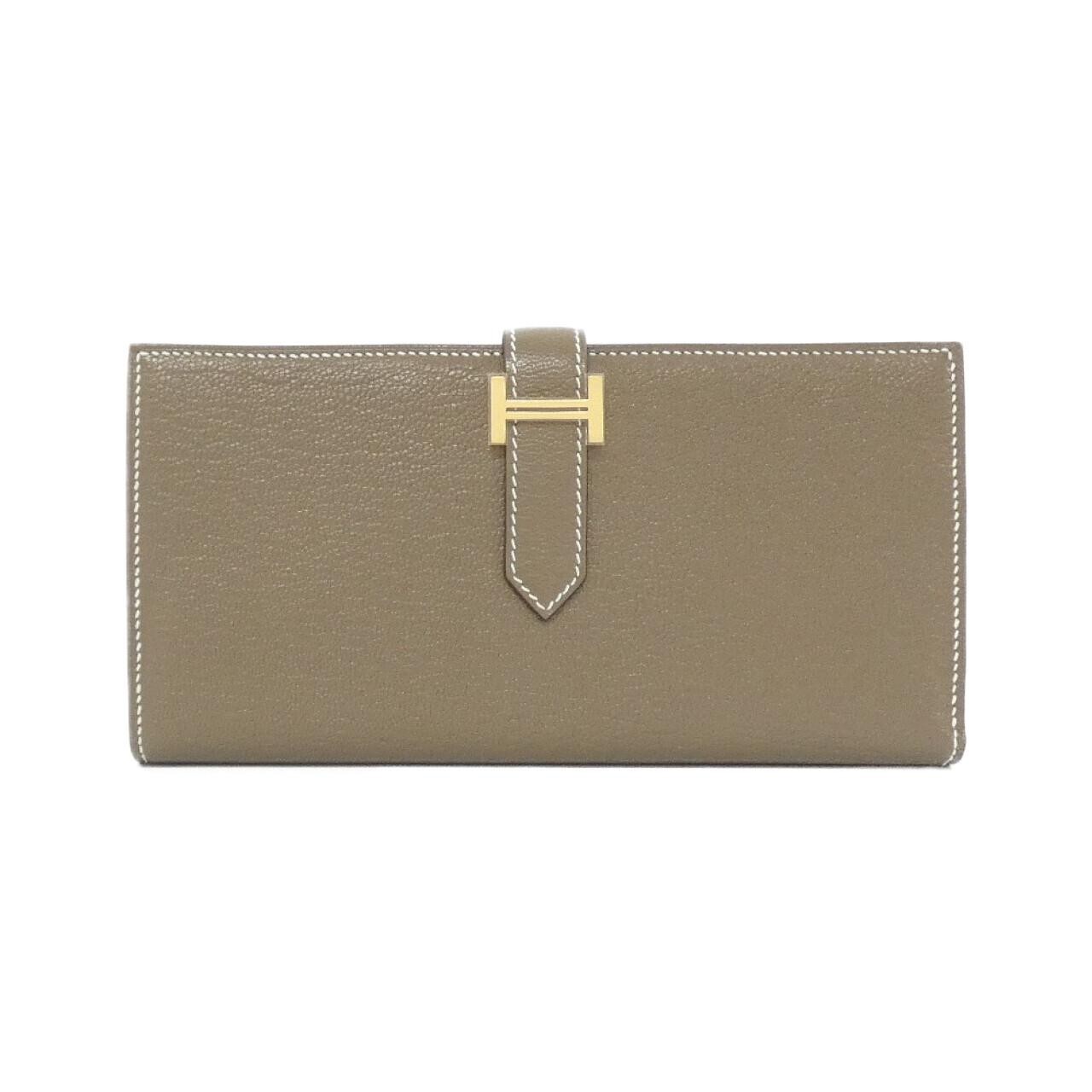 Authentic Hermes Bearn Souffle 039078CC Wallet #260-007-206-0056