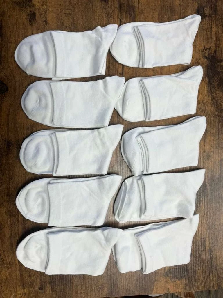 White Ankle Socks – 20 Pairs (2 Packs of 10) – Soft & Comfortable Everyday Wear