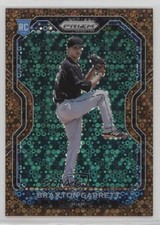 2021 Panini Prizm Tier II Bronze Donut Circle 12/40 Braxton Garrett #121 9p5