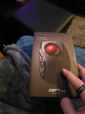 ELECOM DEFT PRO Trackball Mouse 2.4GHz Wireless Finger Control 8-Button Function