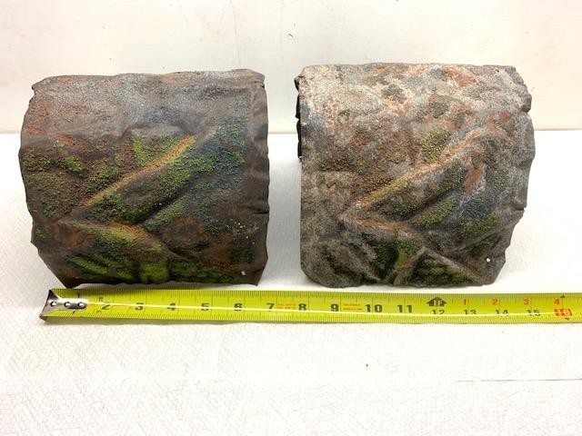 TWO (2) MODEL TRAIN TUNNELS TIN APPROX. 6" X6" X 6" FOR LIONEL & SIMILAR LAYOUTS