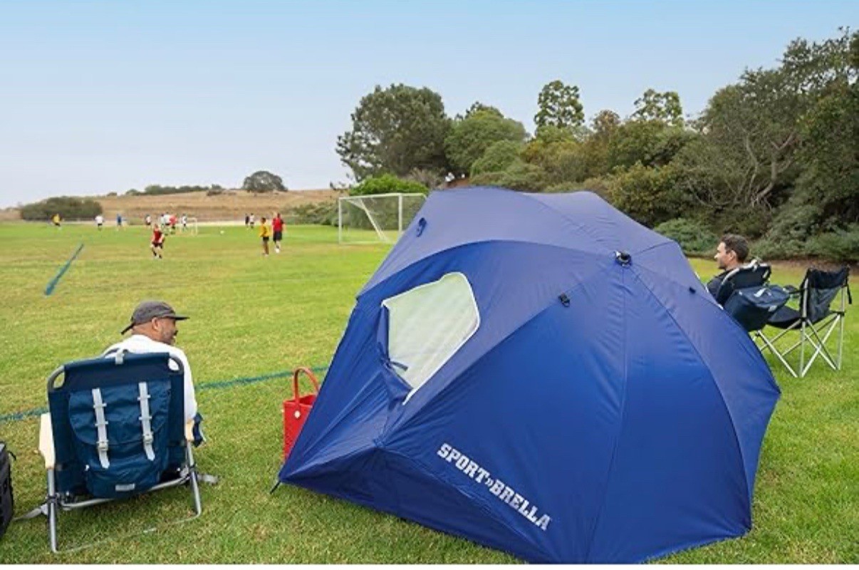 Sport-Brella Premiere UPF50+ Umbrella Shelter (8-Foot) Blue.