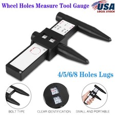 Wheel Bolt Stud Pattern Gauge Measurement 4 5 6 8 Lug Rims Holes Size Hand Tool