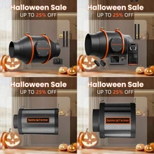 Spider Farmer 4" 6" Air Carbon Filter/Inline Fan with Controller for Grow Tent