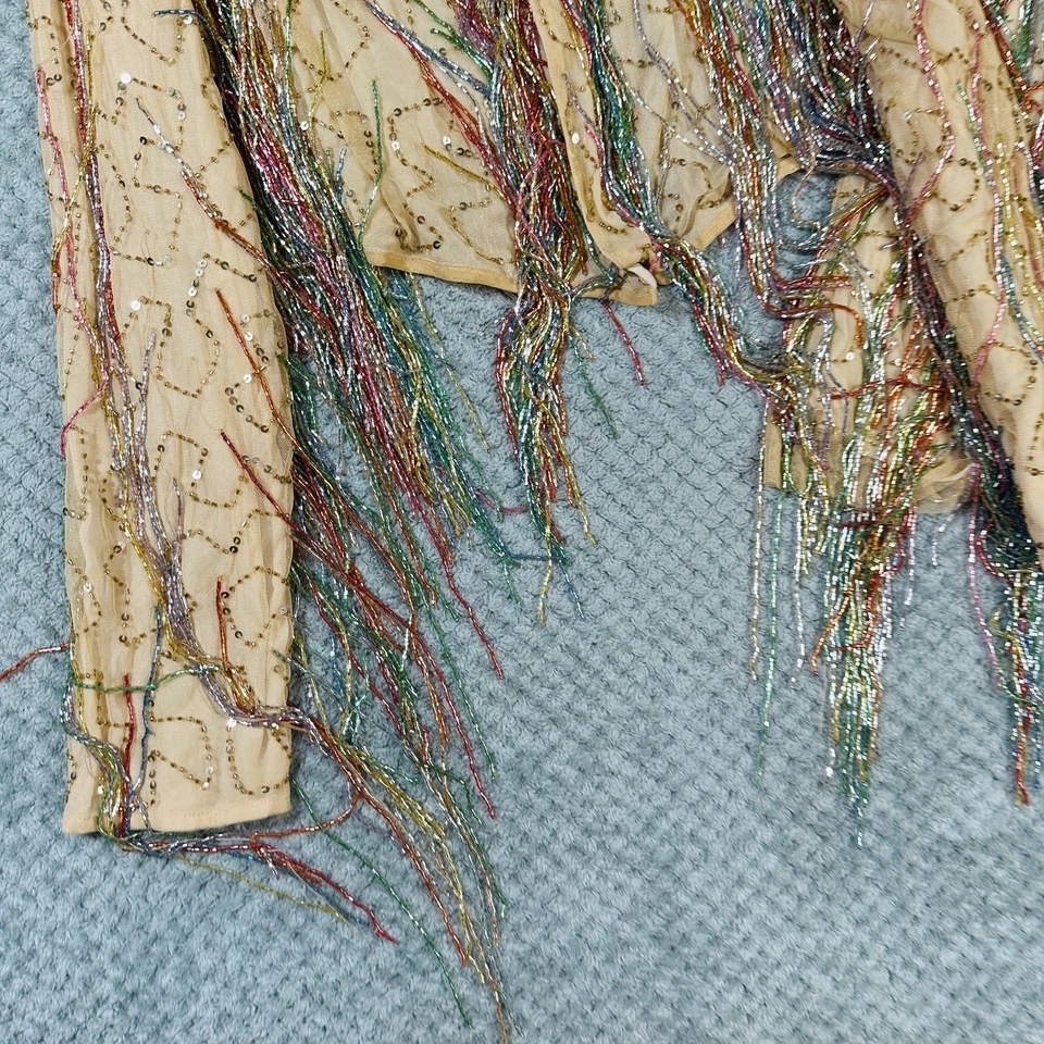 CONJUNTO FALDA CREMA BORLA COLORIDA GAL DESAGRADABLE FESTIVAL ARCO IRIS FUNKY Foto 4 de 4