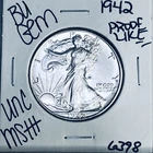 1942 BU GEM LIBERTY WALKING SILVER HALF UNC MS+++ U.S. MINT RARE COIN 6398