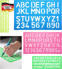 Kunststoff Buchstabenschablonen Set für DIY ...