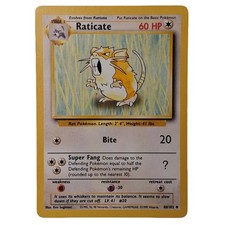 Raticate 40/102 Base Set 1999 WOTC Pokemon Uncommon Vintage NM