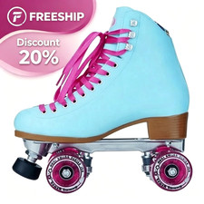 Moxi Beach Bunny Roller Skates Blue Sky Outdoor Quad Skates Size 7 493151070