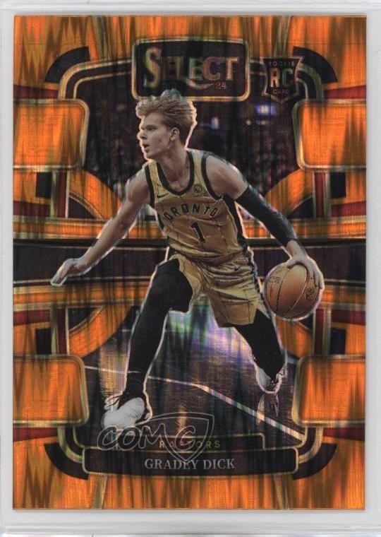 2023 Panini Select Concourse Orange Flash Prizm Gradey Dick #90 Rookie RC 12g7