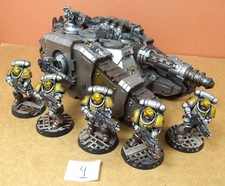 Warhammer 40K - Imperial Fists - Sicaran Venator + Troops x5 - plastic Lot 9(BZ)