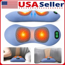 3-In-1 Electric Lumbar Support Pillow Smooth Spine Triple Fusion Back Massager