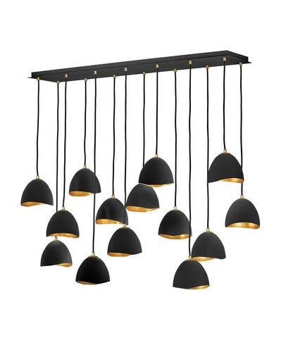 Hinkley Lighting 35909 Nula 14 Light 49"W Lisa McDennon Mixed - Shell Black - Picture 1 of 5