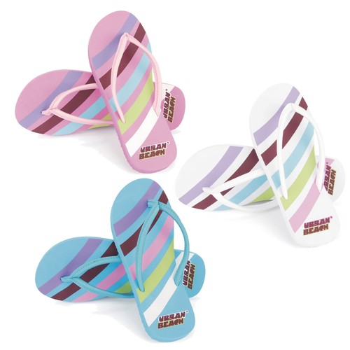 Swoosh Candy Urban Beach Branded Flip Flops Shoes Sandles Women Ladies Breathe - 第 1/5 張圖片