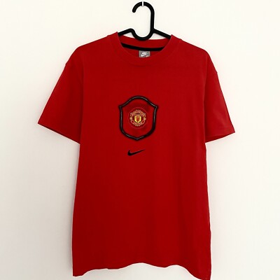 Nike Manchester United シャツ 赤 S Manchester United MU Retro Nike Vintage Red T-Shirt Swoosh