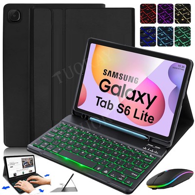 Für Samsung Galaxy Tab S6 Lite 10,4 P615 P619 P620 625 Beleuchtet Tastatur Hülle