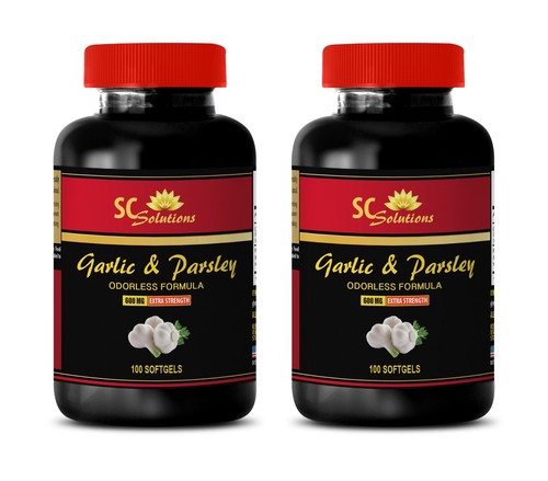 blood pressure formula - GARLIC & PARSLEY 600MG 2B - garlic supplement cholester